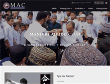 Tablet Screenshot of mandiriaikidoclub.com